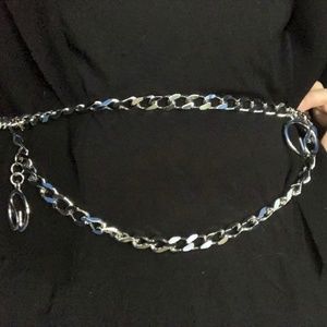 Vintage St John silver chain belt
